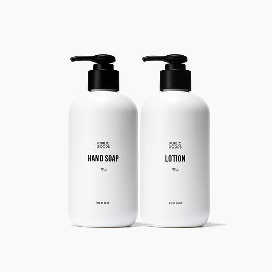 Hand soap & lotion set