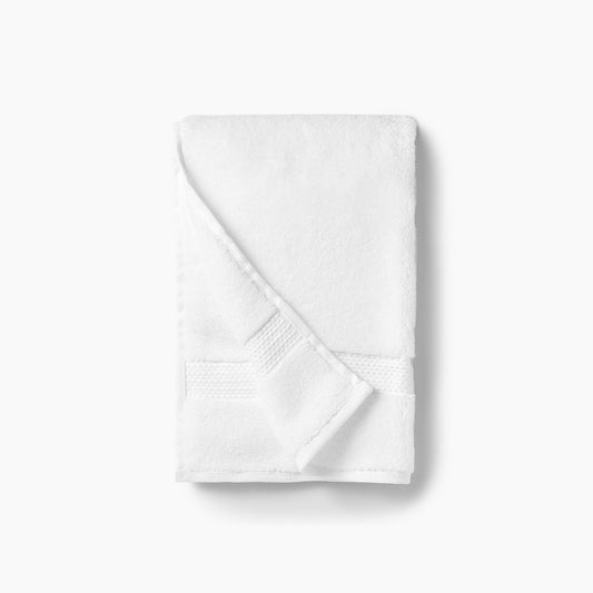 Organic cotton white hand towel