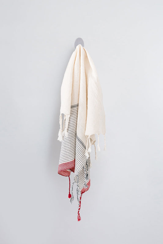 Ivory Cherry Tribeca Hand Towel | Home & Loft