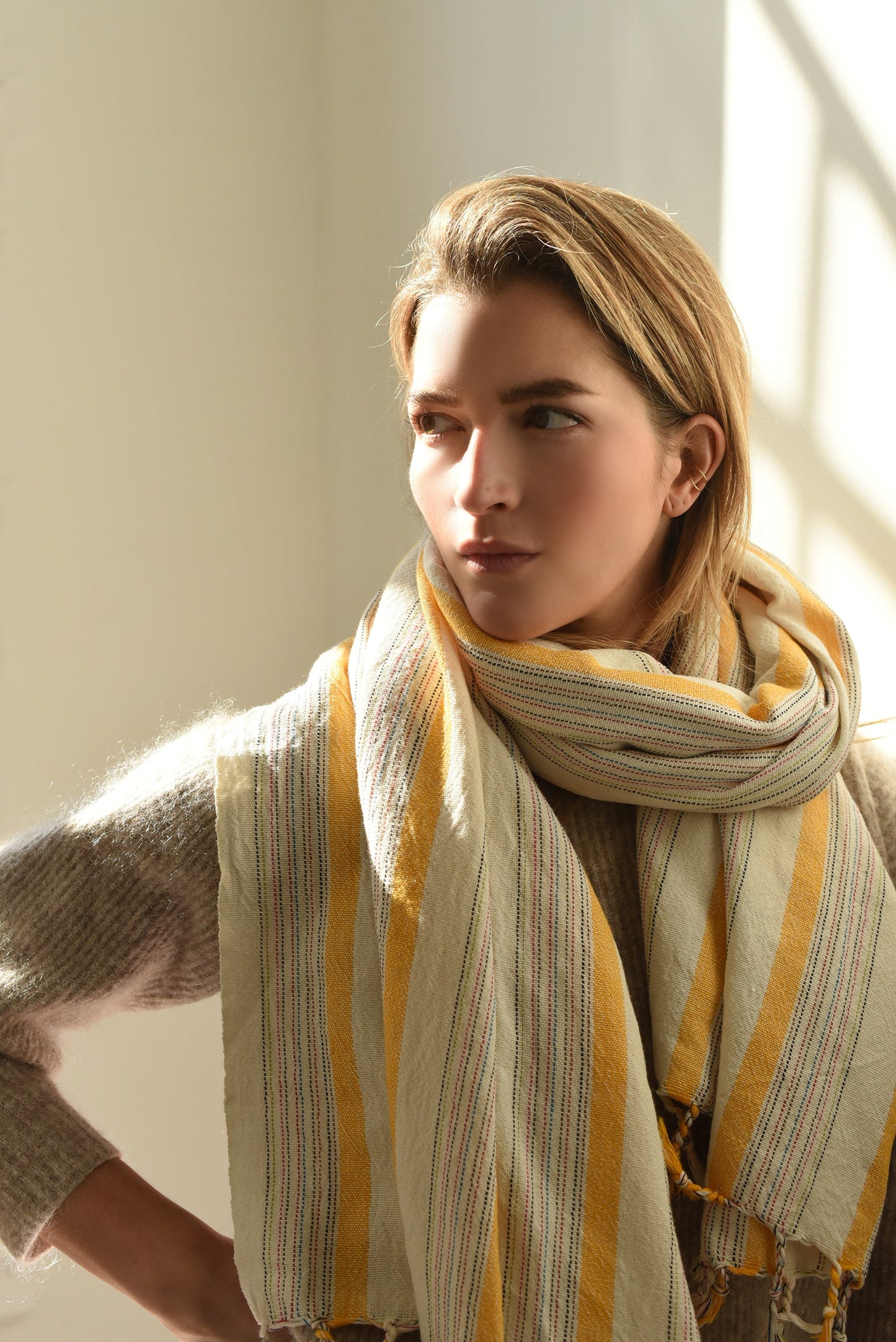 Yellow Ivory Montauk Bath Towel | Home & Loft