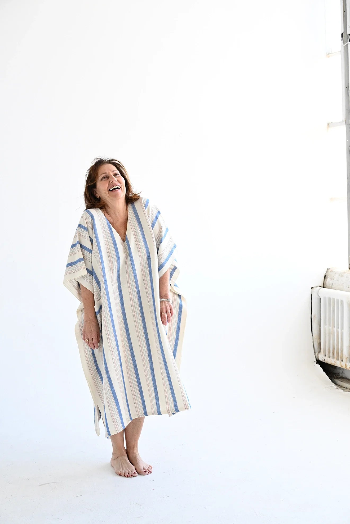 Blue Ivory Montauk V-Neck Kaftan
