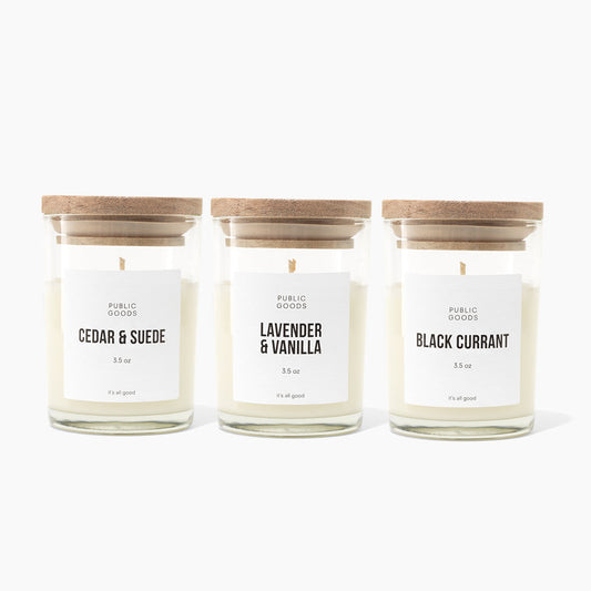 Mini soy candle set