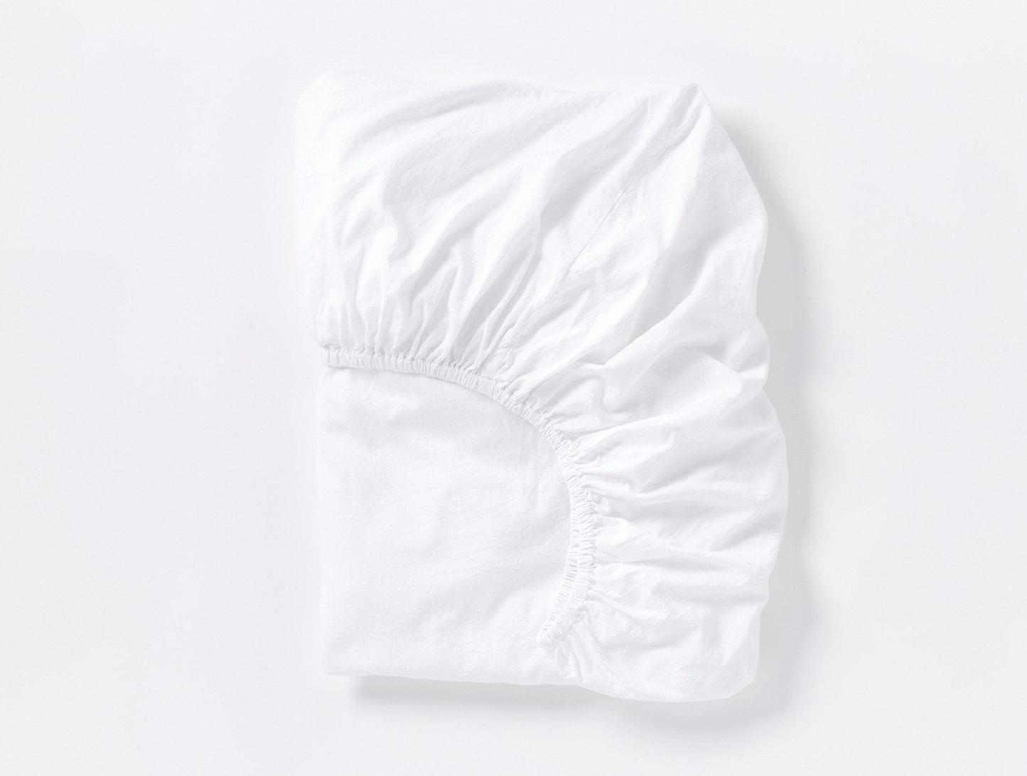 Coyuchi Cloud Soft Organic Sateen Fitted Sheet Alpine White