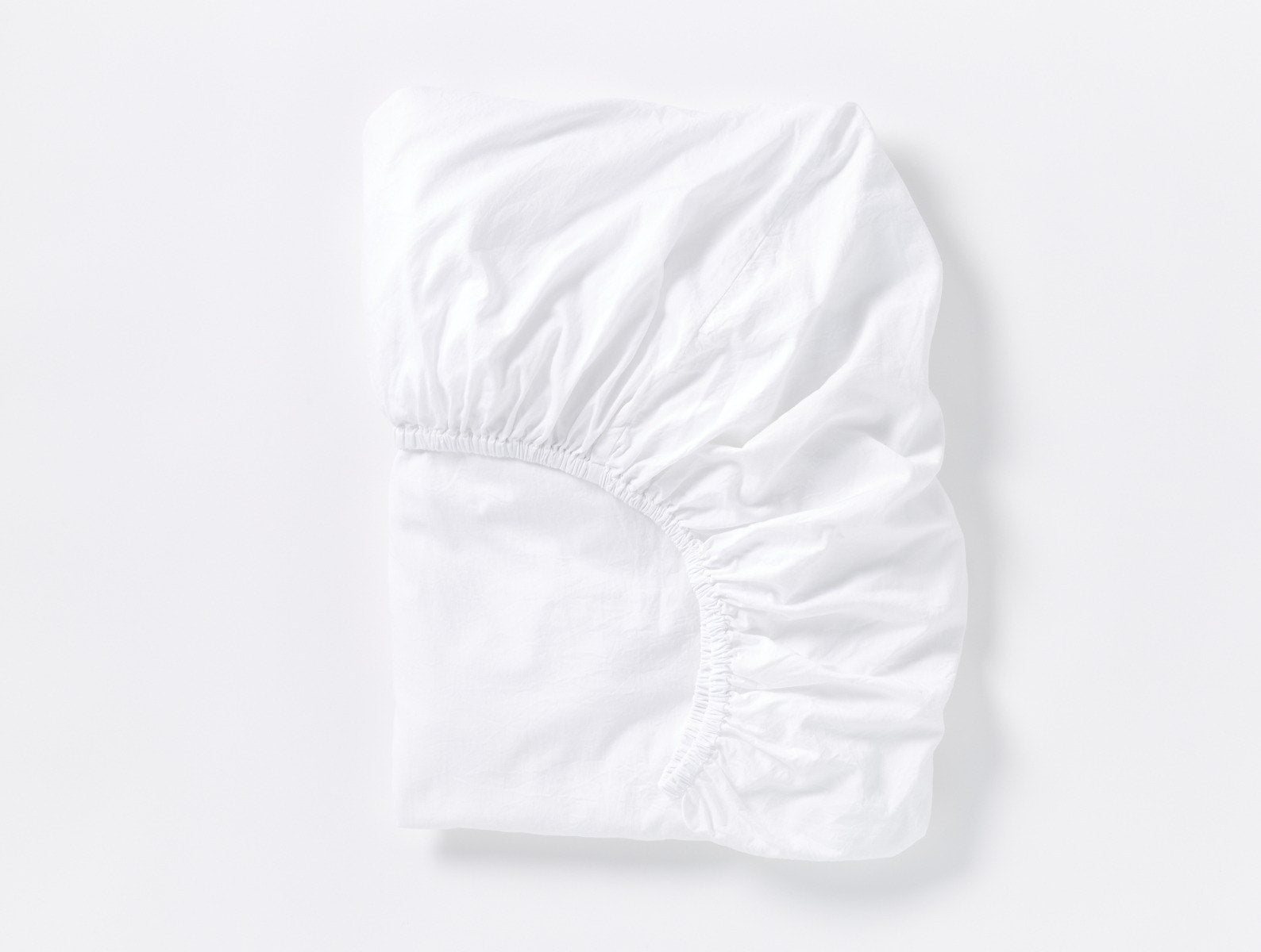 Coyuchi Cloud Soft Organic Sateen Fitted Sheet Alpine White