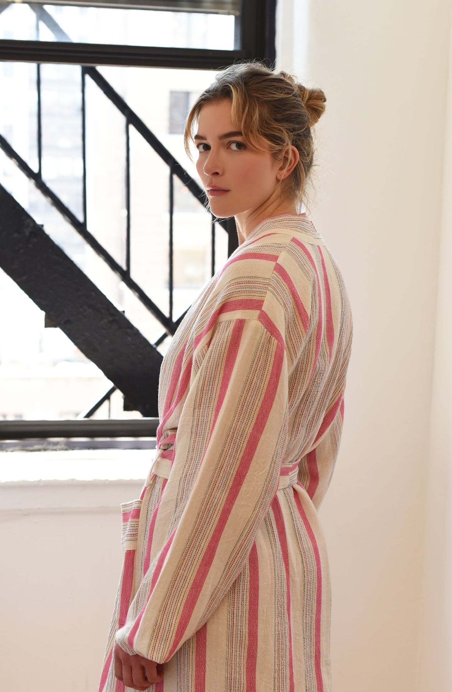 Pink Ivory Montauk Long Bathrobe | Home & Loft