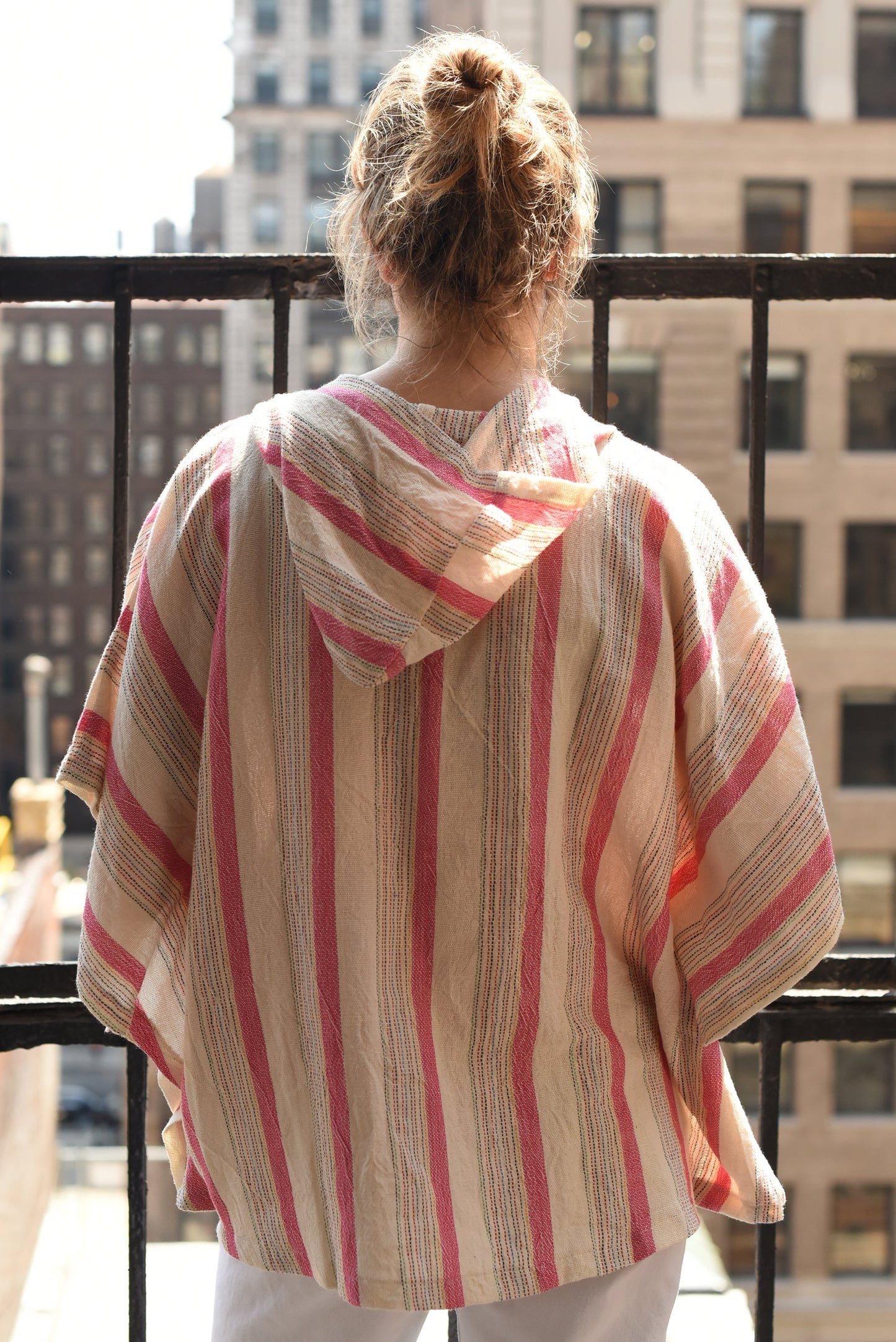 Pink Ivory Montauk Poncho | Home & Loft