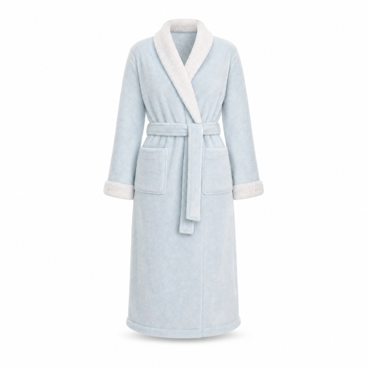 Cloud soft sherpa fleece robe