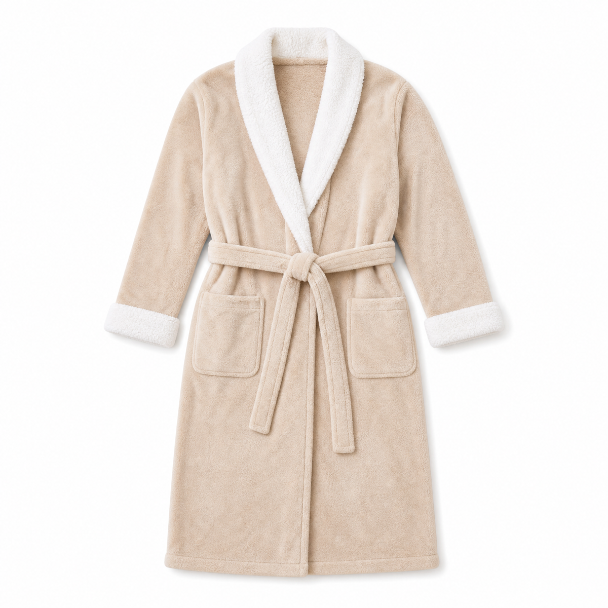 Cloud soft sherpa fleece robe