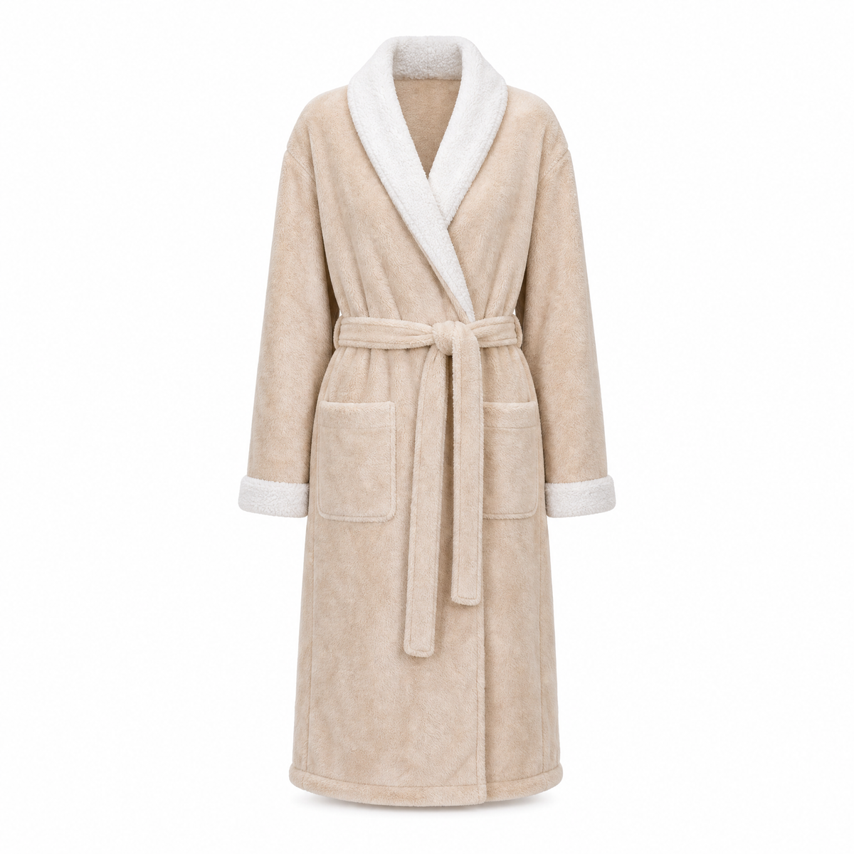 Cloud soft sherpa fleece robe