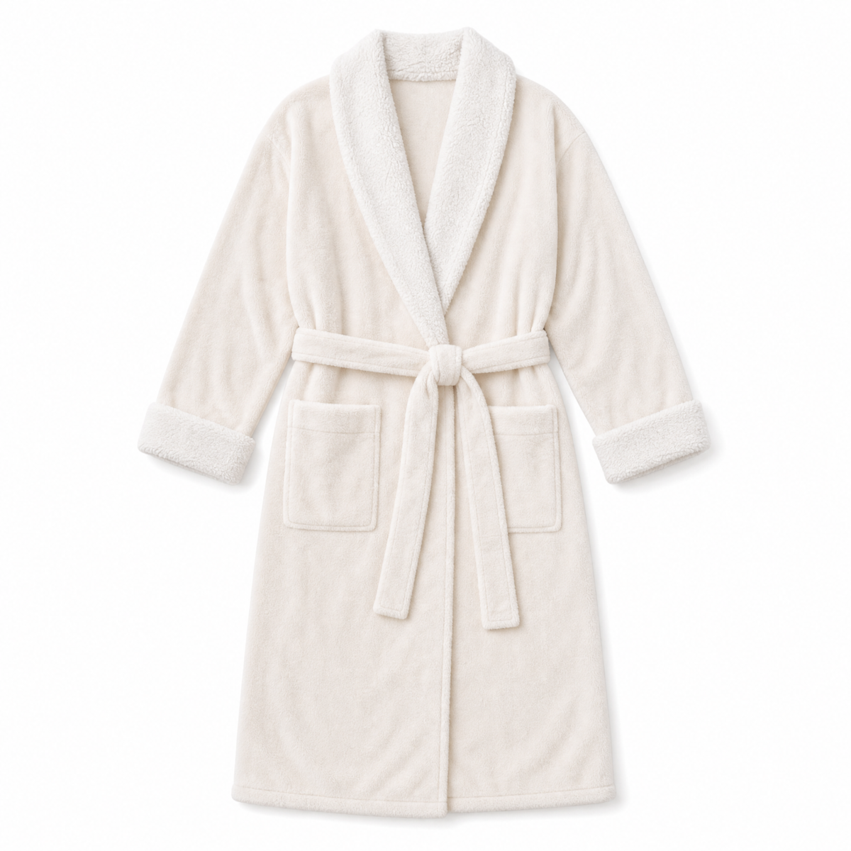 Cloud soft sherpa fleece robe
