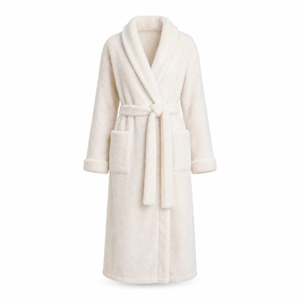 Cloud soft sherpa fleece robe