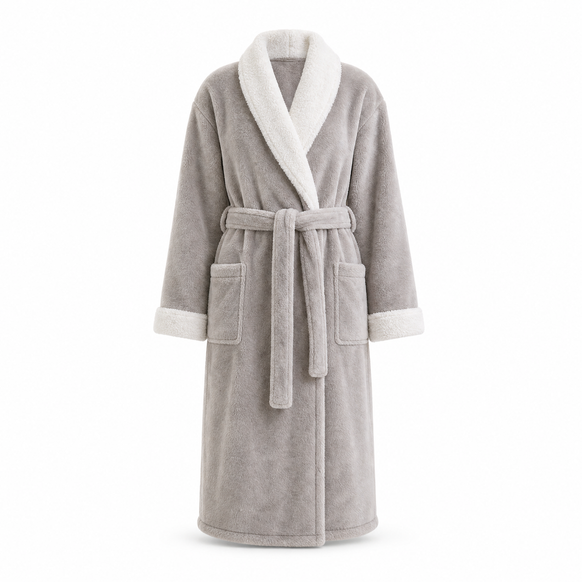 Cloud soft sherpa fleece robe