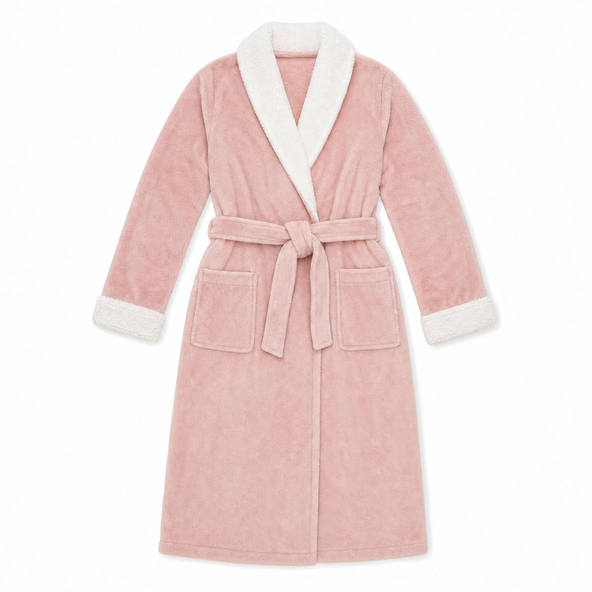 Cloud soft sherpa fleece robe