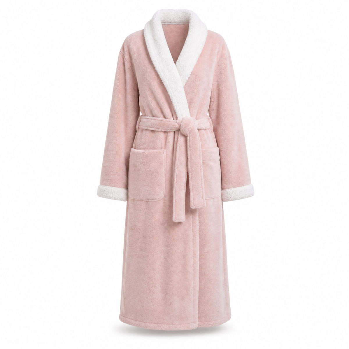 Cloud soft sherpa fleece robe