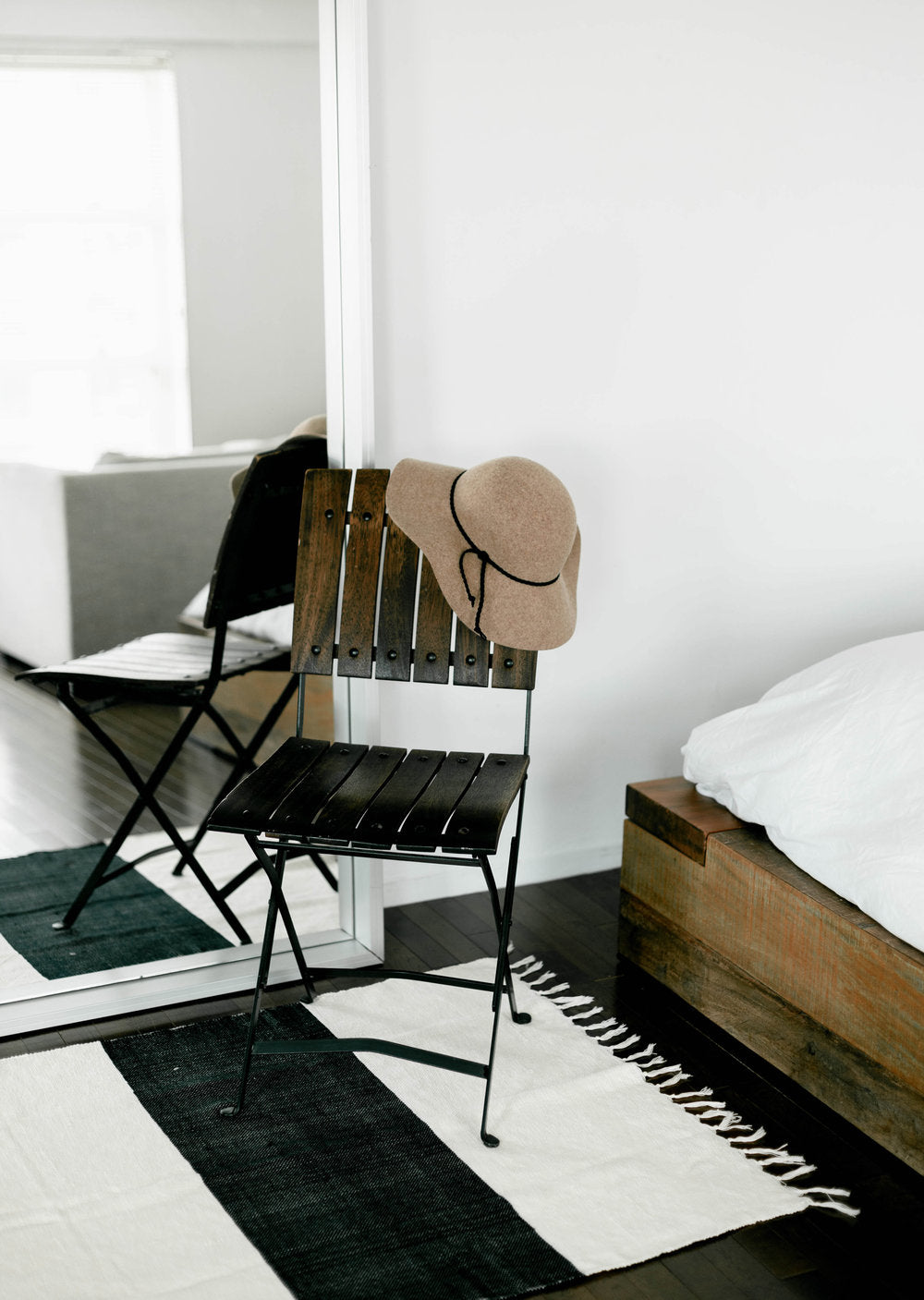 Charcoal and Ivory Kilim Throw | Home & Loft