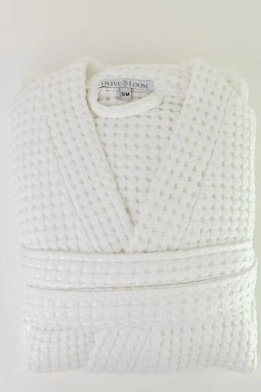 Turkish Cotton Waffle Robe | Olive & Loom